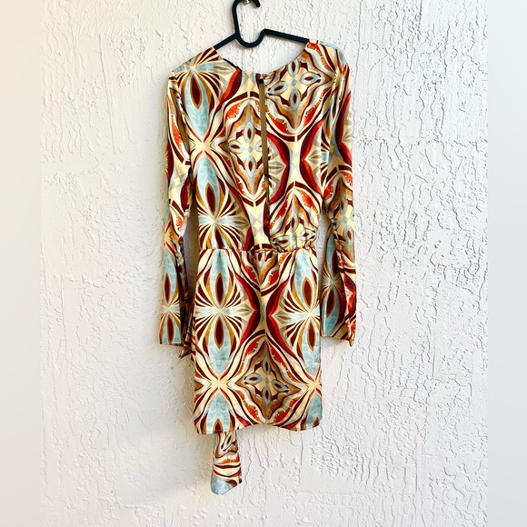 Zara faux wrap dress medium worn once and cleaned - Picture 4 of 8